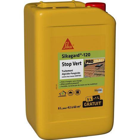 Traitement Algicide et Fongicide - Sikagard 120 Stop Vert - 6L (1/5)