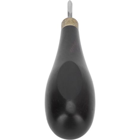 Poinçon diamant, 5 mm/6 mm, manche professionnel en acajou, bois de santal et cuir, outil en cuir cousu à la main. (1/5)