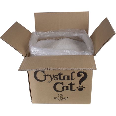 Litière en cristaux pour chats 18,6L – Absorption des odeurs et humidité – Anti-allergène – Économique 1 sac = 1 chat = 1 mois – Chadog