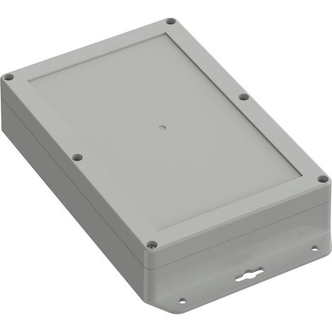 TRU COMPONENTS  TC-10860980 Flansch-Gehäuse 209.70 x 139.80 x 45.10  Polycarbonat  Lichtgrau 1 St.