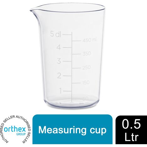GastroMax Clear Transparent Volume Measuring Cup With An Easy-to-pour Spout,0,5L (1/5)