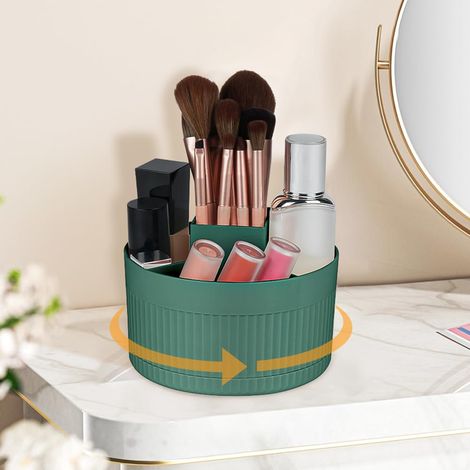 Porte-pinceaux de maquillage à 360°, présentoir de rangement cosmétique multifonctionnel, présentoir à cosmétiques, écologique