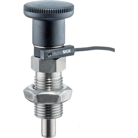 Boulon de verrouillage, avec capteur/bouton et blocage  d1 = 6 mm / d2 = M12 x 1,5 / l2 min = 9 mm (1/2)