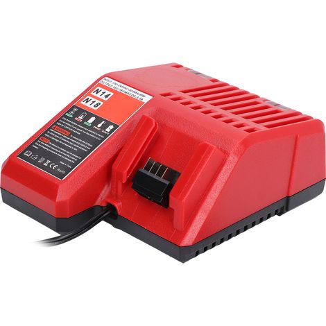 Chargeur de batterie lithium 14V-18V 3A pour Milwaukee M14 M18, chargeur maintien 100-240V prise UE (1/5)