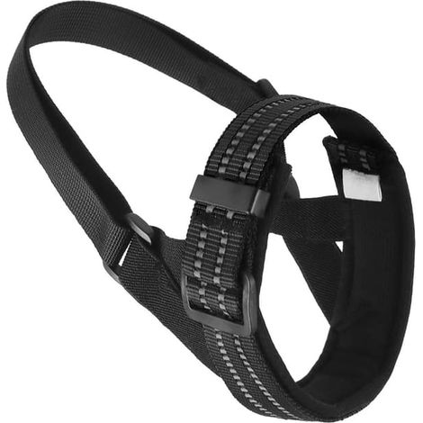 Muselière pour chien, muselière de sécurité réfléchissante allemande en nylon, grande muselière pour chien, protège-bouche réfléchissant, taille L. (1/5)