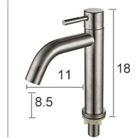 Robinet Lavabo - Mitigeur Haut Pour Vasque Salle De Bain - Réglage Chaude Froide - 1 Pièce (1/2)