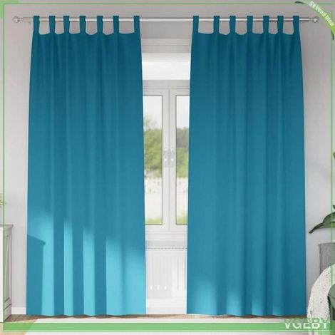 Rideaux occultants - FAFEISY - 4107642 - Turquoise - 260 x 140 cm - Tissage triple 80–90% (1/5)