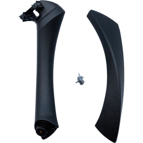 Tirador de puerta interior derecho con embellecedor de cubierta, repuesto para Serie 3 E90 E91 E92 2004-2012 Negro