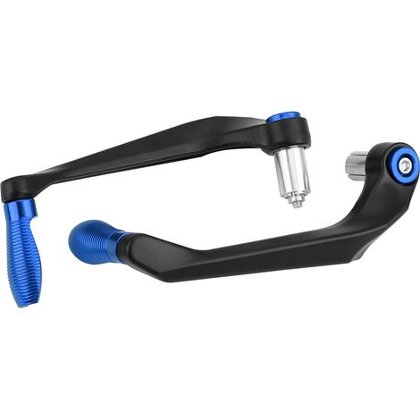 Paar Motorradbrems- und Kupplungshebel, Sturzbügel, 22-mm-Lenker, blau, verhindert versehentlichen Kontakt (1/5)