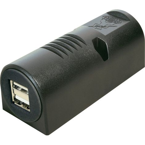 ProCar USB-Aufbau-Doppelsteckdose Belastbarkeit Strom max.=5 A Passend für (Details) USB-A Steckdose