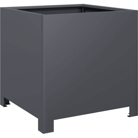 Maison Exclusive - Pflanzkübel Anthrazit 40x40x40 Stahl