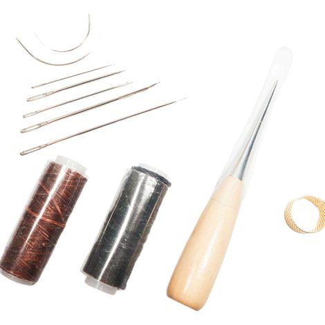 Outils de couture en cuir faits main - ensemble de 11 pièces (1/5)
