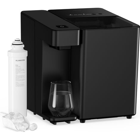Klarstein Velaire - Distributore d'acqua e macchina del ghiaccio  3600 l  Filtro PAC  160 W  Pannello touch