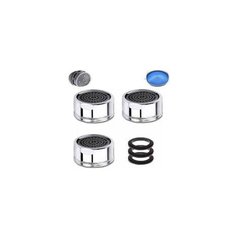 Aireador de grifo M20, 3 piezas de aireador de grifo ahorrador de agua con filtro de acero inoxidable, aireador de filtro de agua para grifo (rosca macho de 20 mm) thsinde