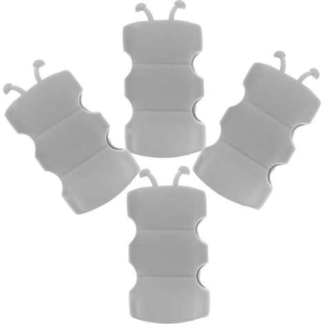 TOYANDONA Lot de 4 supports de pommeau de douche amovibles en TPE avec ventouses, pour salle de bain, portables et sans perçage (1/5)