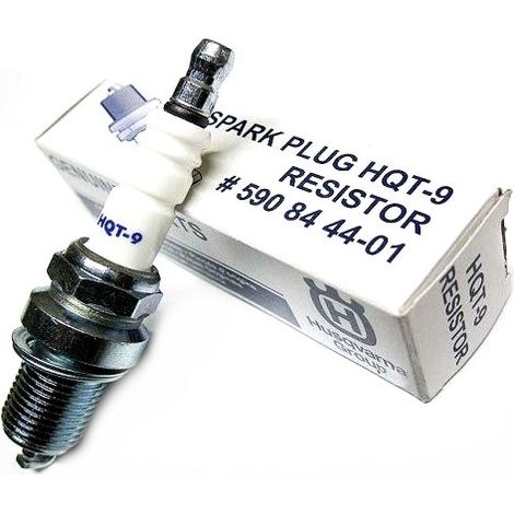 Bougie d'allumage Husqvarna HQT-9 – Culot M14*1.25 – Longueur filetage 19 mm – Électrode cuivre pour démarrage facile