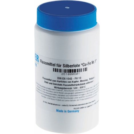Flux de pasta para soldar plata . CuFe n ° 1" , DIN EN 1045 - FH 10 - 100 grs
