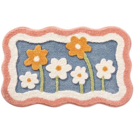 Charming Bath Mat - Bathroom Rug - Carpet - Bath Mat - Bathroom Rug - Non-Slip Rug - Decorative Rug - Pink (1/4)