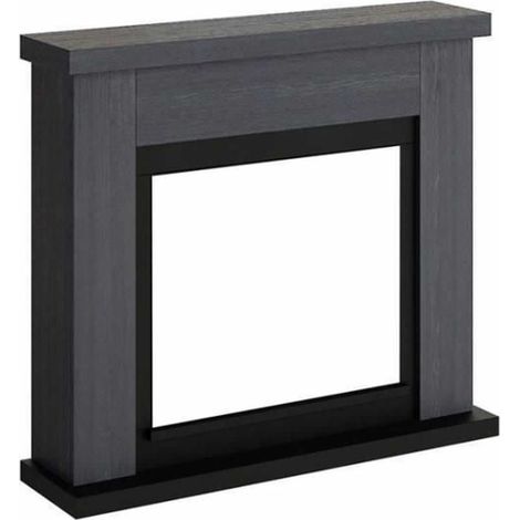 Cornice per Camino Elettrico Tagu Frode Grigia in Legno MDF Caminetto (1/5)