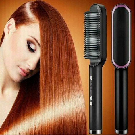 Brosse soufflante professionnelle – Température réglable 130-190°C – Ionisation négative pour cheveux brillants – Chauffe rapide 30s (1/5)