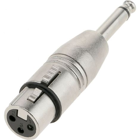 Adaptador de audio XLR de 3 pines hembra a jack 6.3mm macho