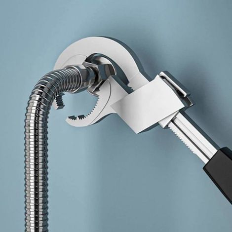 Clé à double extrémité réglable multifonction pour tuyau d'eau, outil manuel + boîte (1/5)