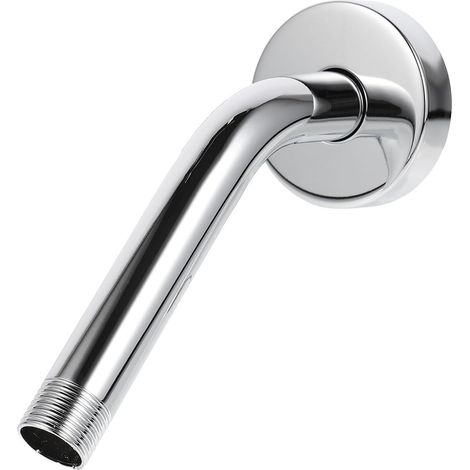 Support de bras de douche VILLCASE en acier inoxydable, résistant à la pression et aux ébréchures, finition argentée