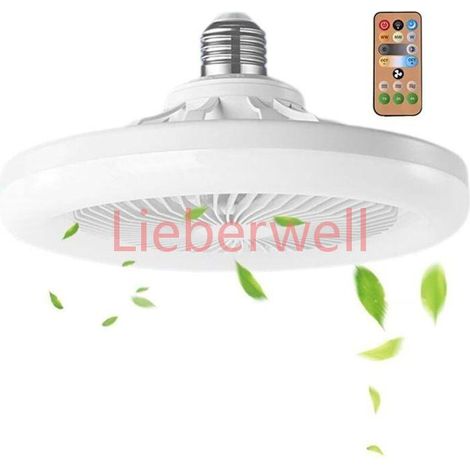 Ventilateur de plafond avec lumière , ZOR® , Petit format , Ventilateur fermé , LED compatible E26/E27 (1/4)