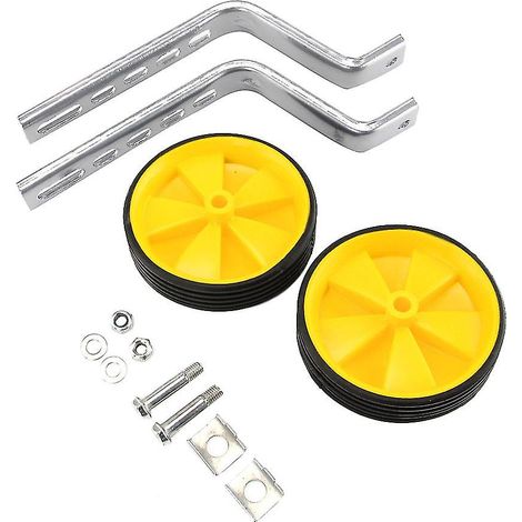 Roues stabilisatrices universelles pour vélo de 12 à 20 pouces, bleues/jaunes (1/5)