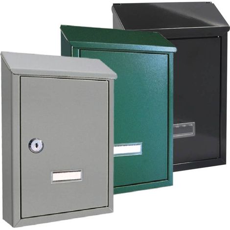 CASSETTA POSTALE 'NINFEA' cm 20,5x6,8x H.30 - grigio antracite