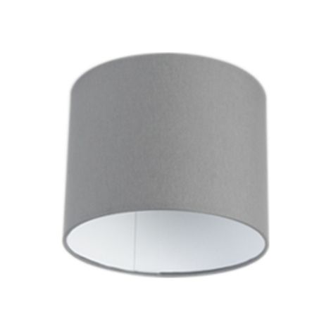 QAZQA Paralume grigio 18/18/14 con interno bianco