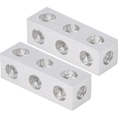 2 pièces Poutre carrée à 3 trous 3106‑0003‑0024 8 x 8 x 24 mm Accessoire pour pièces robotiques (1/5)
