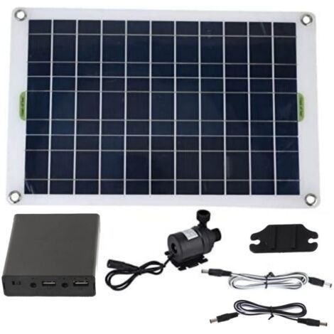 Pompe solaire 20W 12V pour bassin/jardin hydroponique (silencieuse) (1/5)