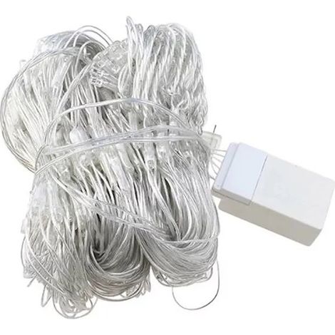 Liyade Guirlande Lumineuses Filet, 3x2m 192 LED , IP65 Étanche Guirlande Lumineuse Extérieure pour Chambre Noël Mariage Soirée Maison Jardin [Classe énergétique A] (1/5)