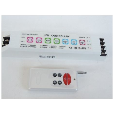 Controleur RGB 400VA + telecommande HF pour luminaire LED à changement de couleur EBENOID 080007