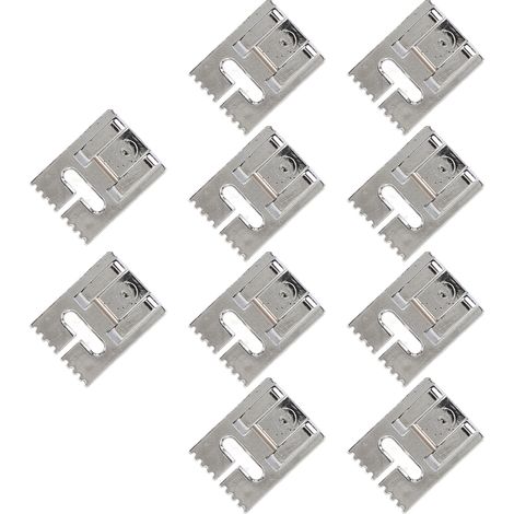 10 Pièces Pied Presseur à Rainures 5 7 9 Surface Lisse Sans Bave en Acier Inoxydable pour Machine à Coudre Domestique