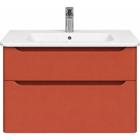 Mueble lavabo suspendido VITRA Sento Round de 80 cm, terracota mate