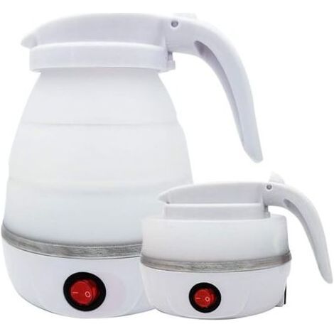 0,6L 1 Stück Faltbare Silikon-Wasserflasche mit Edelstahlboden für Camping oder Reisen (1/5)
