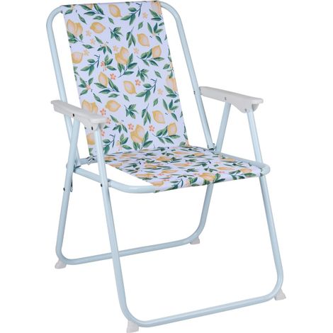 Arti Casa chaise de jardin Blanc H74xl52xL46cm (1/5)
