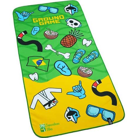 Asciugamano in microfibra ad asciugatura rapida color copacabana per selvaggina da terra (75x150 cm)