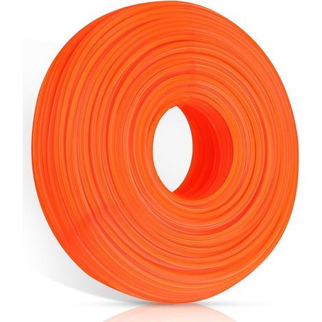 Universelle Ersatz-Nylon-Trimmerschnur für Freischneider und Trimmer – 2,4 mm x 75 m – Quadratisch – Für Freischneider und Trimmer (1/5)
