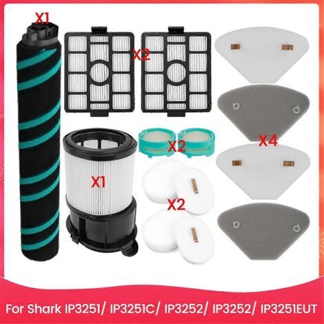 Accessoires pour aspirateur Shark : brosse rotative et filtre (voir illustration). (1/5)