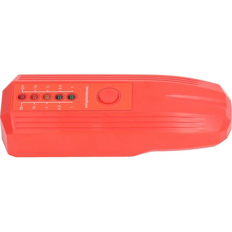 EMK-Prüfer mit farbiger LED-Anzeige, Detektor für elektromagnetische Strahlung, 50–60 Hz, Rot (1/5)