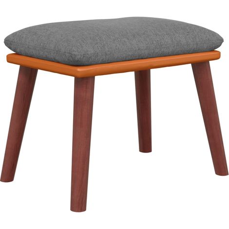 Sgabello Grigio Chiaro 45x29,5x35cm in Tessuto e Similpelle vidaXL (1/5)