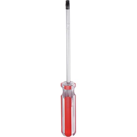 Tournevis Magnétique Torx 6x125mm Tige T30 Acier Rouge (1/5)