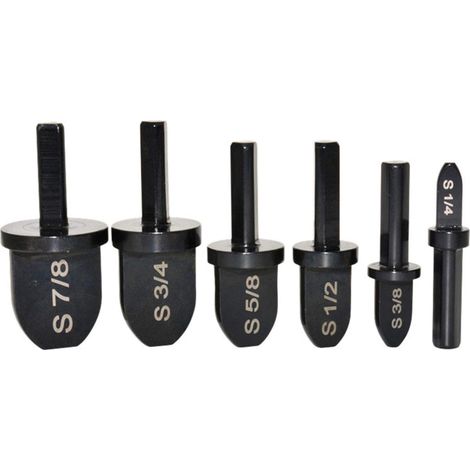 6-teiliges Crimpwerkzeug-Bohrer-Set, manuelles Kupferrohr-Crimpwerkzeug-Bohrer – Lagerstahl-Bohrer-Expander mit 7/8 Zoll, 3/4 Zoll, 5/8 Zoll, 1/2 Zoll, 3/8 Zoll, 1/4 Zoll Bisschen (1/5)