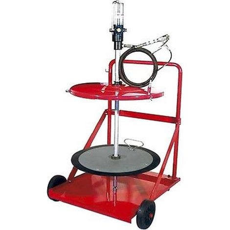 AEROPULSOMETRO PNEUMATICO X GRASSO x FUSTO 200KG CON CARRELLO - BONEZZI ITALY