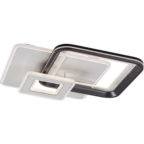 Plafoniera LED Rabalux Stregobor 48W Ø49,5 grigia con telecomando (1/5)
