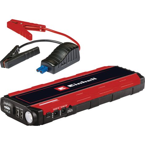 Einhell Station d'énergie - Booster de démarrage CE-JS 18 (12 V, Pic : 600 A, Temps de charge : 6h) Livré en sacoche avec câble d'aide au démarrage (1/4)