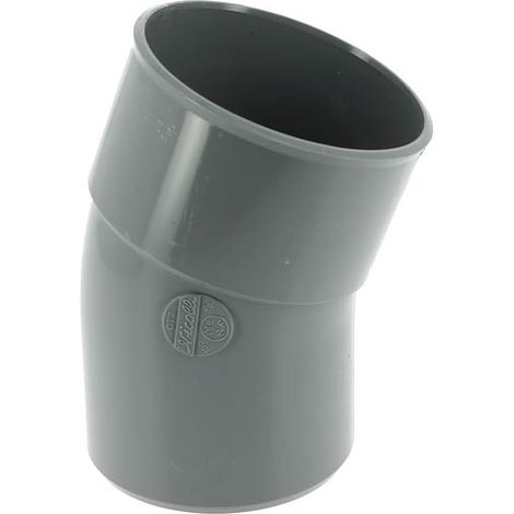 Nicoll – Coude PVC évacuation 20° mâle-femelle Ø100 – Raccord lisse pour évacuation sans impuretés – Collage facile et durable